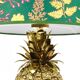 Hollywood Regency pineapple table lamp in brass by Mauro Manetti, Italy, 1970s.