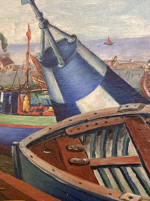 Port de Belle-Île-En-Mer, Citadelle, huile sur toile