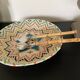 Salad servers with bamboo handles