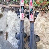 Pair of wrought iron appliques