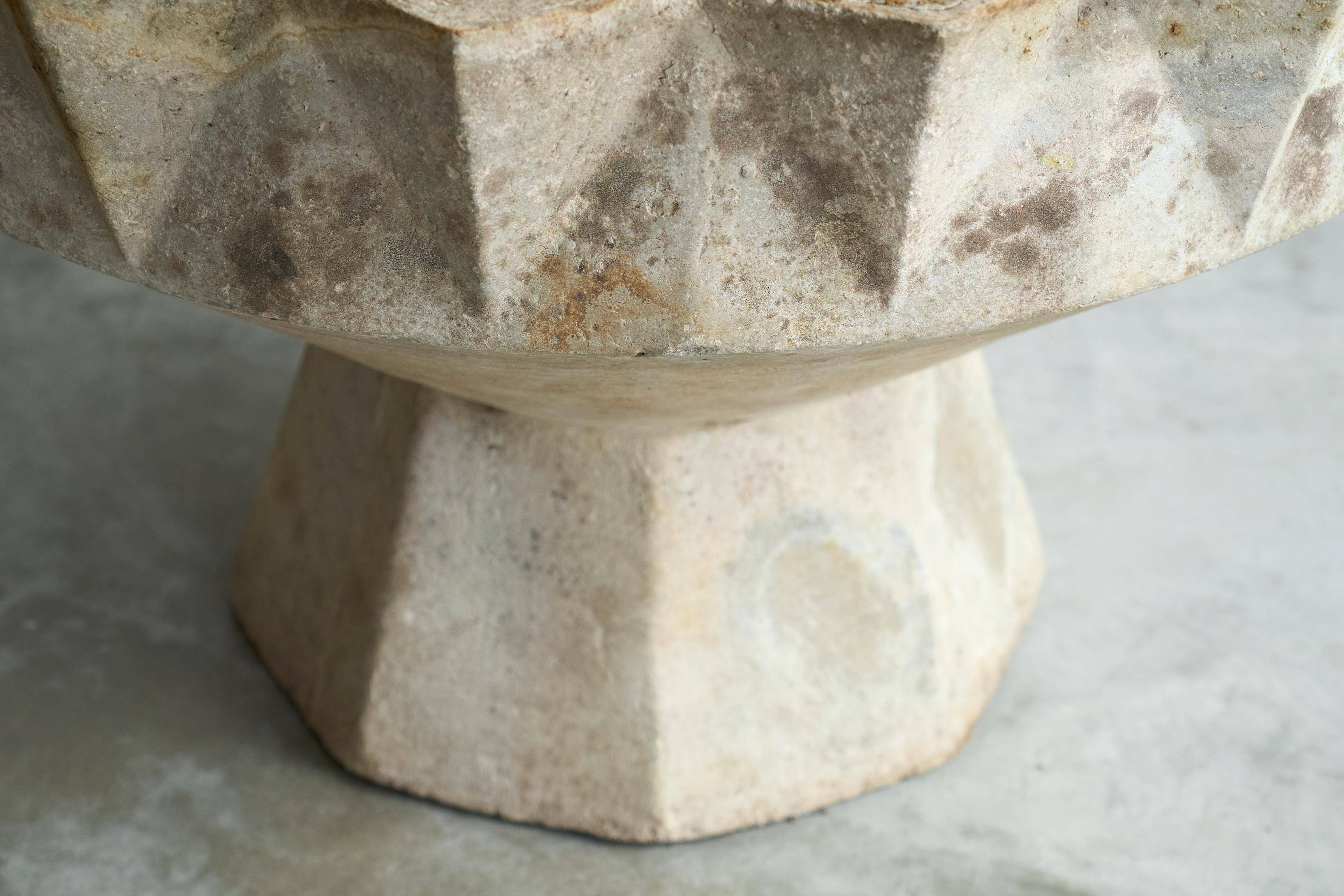 Willy Guhl monumental concrete chalice from the 1960s.