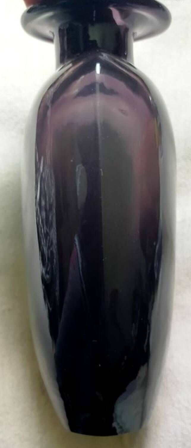 Vintage Amethyst Shoulder Vase design Kjell Engman for Kosta Boda