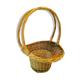 Rattan fruit basket with cove