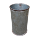 Vintage Galvanised Zinc Flower Pot / Grain Measure