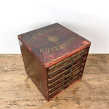 Antique french sewing thread store cabinet Gutermann