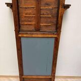 Biedermeier Cherry Wall Mirror with Brass Decor, South Germany, 1820s