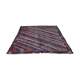 Large Vintage Turkish Kilim Rug 180x162 cm Wool Kelim, Square