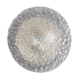 Glass ceiling lights diamond tips, double lighting, 32 cm
