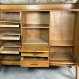 Vintage 1950 oak storage unit / secretary