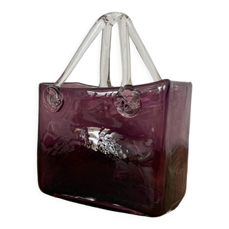 Vase vintage en verre