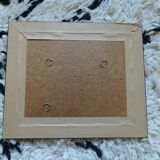 Wooden mirror with flower patterns 31x36cm
