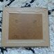 Miroir en bois avec motifs de fleur 31x36cm