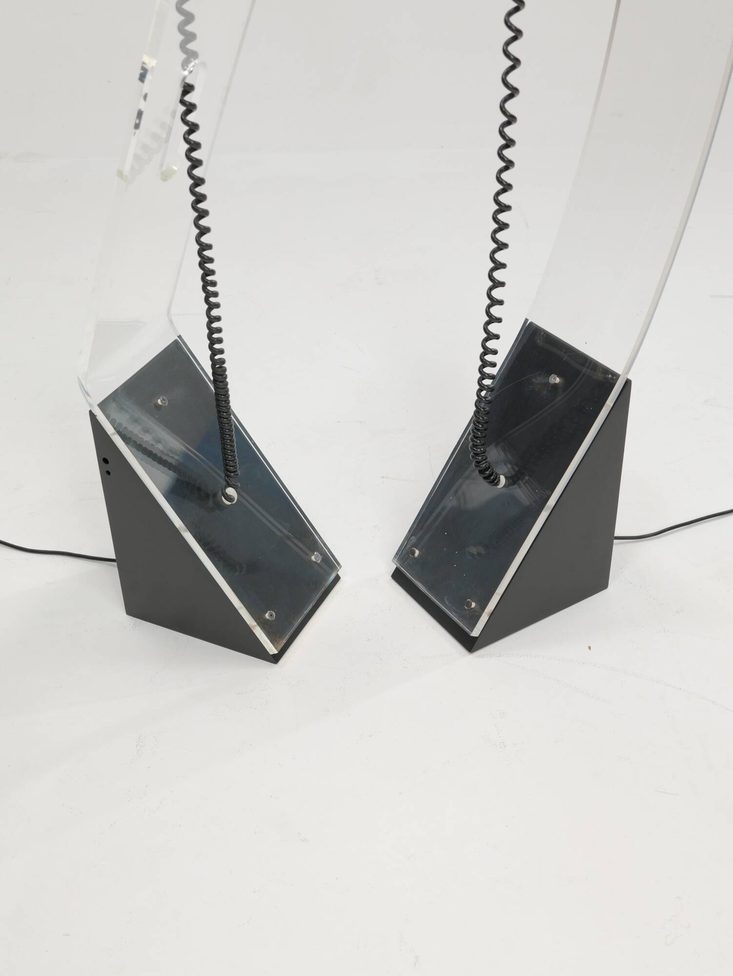 Set of post modern lamps, 1980s