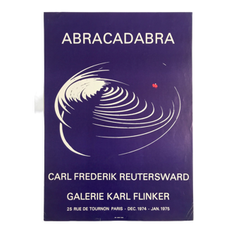 Affiche originale de Carl Fredrik Reutersward, Galerie Karl Flinker, 1975