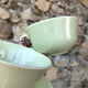 Cups + saucers • Gien, vintage pastel series