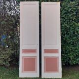 Pairs of large antique Haussmann-style wardrobe doors from the 19th century.