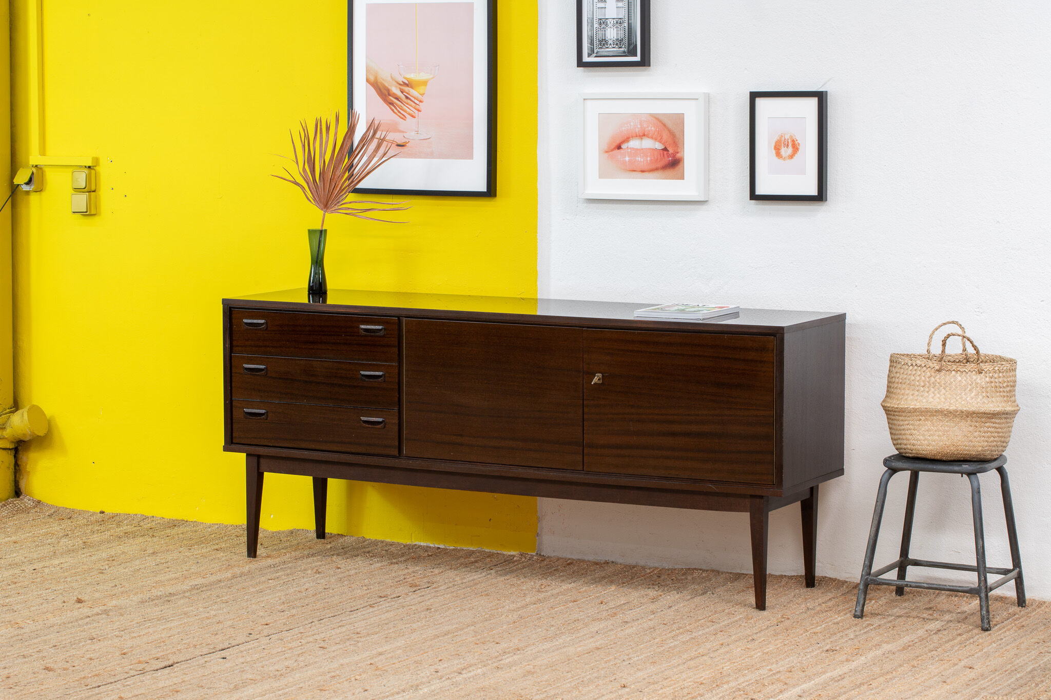 Vintage Scandinavian sideboard – 188 cm
