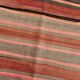 Pink & Brown Striped Pattern Vintage Kilim Rug, 167x254Cm
