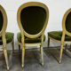 4 studded Louis XVI medallion chairs