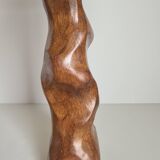 Brutalist elm stump lamp / craft / raw art
