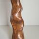 Lampe souche brutaliste en orme / artisanat / art brut