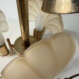 Shell and brass chandelier from the 70s