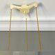 Green cast iron cascading chandelier