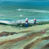 Marine painting Désiré-Lucas early twentieth oil on canvas