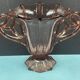Old vase pink glass style cup with handles