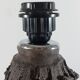 Brutalist ceramic lamp base, mid-20th century.