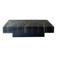 Rectangular coffee table in marble resin, design from around 1970.
