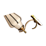 Midcentury vintage brass wall sconce