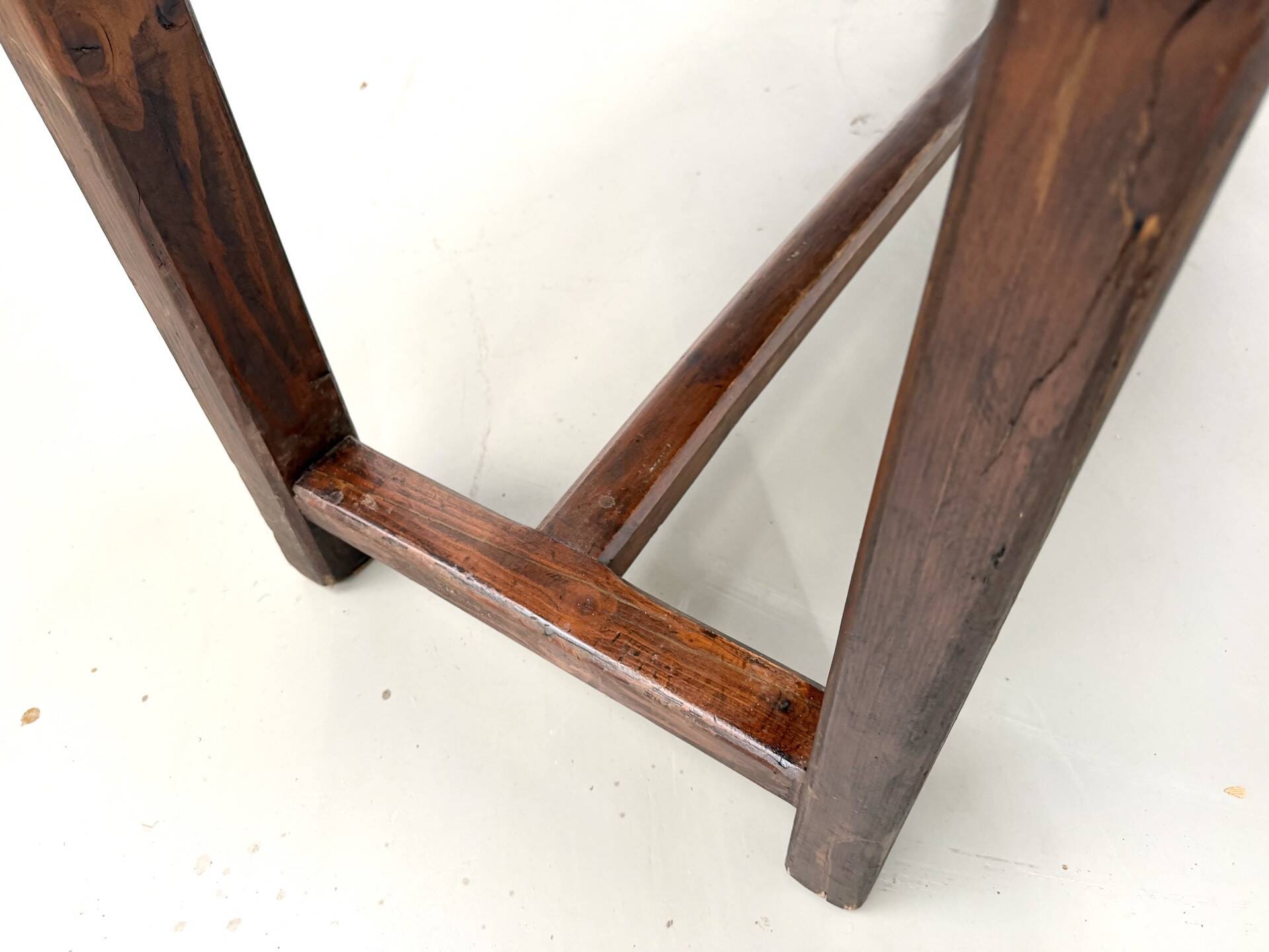 Farm table circa 1900 in solid oak and pine.