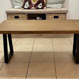 Solid oak coffee table