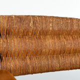 Pair of French armchairs with twisted legs in the style of Charles Dudouyt, France, 1940s.