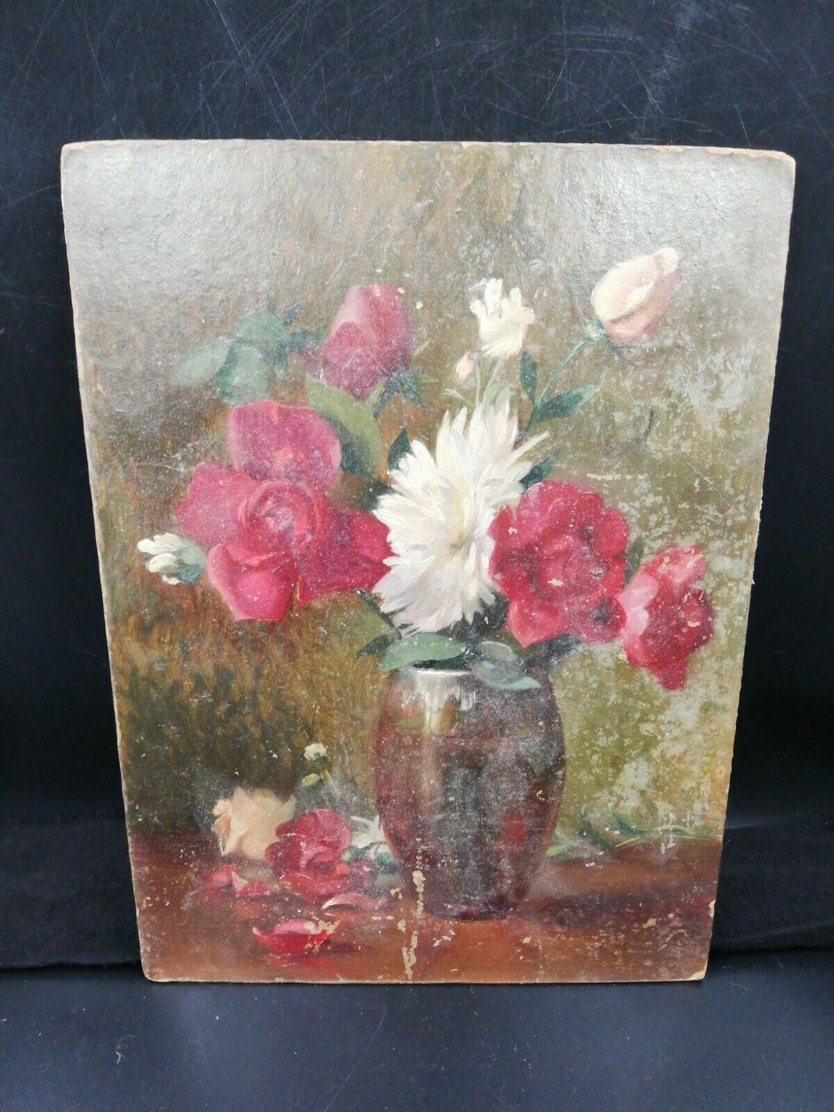 Oil on isorel signed Leon Mayet early XX