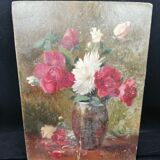 Oil on isorel signed Leon Mayet early XX