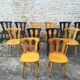 Lot de 12 chaises de bistrot