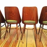 Ensemble de quatre chaises O. Haerdtl, Ton, Holesov, Tchécoslovaquie, les années 60