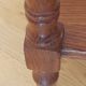 Cherry wood pedestal table