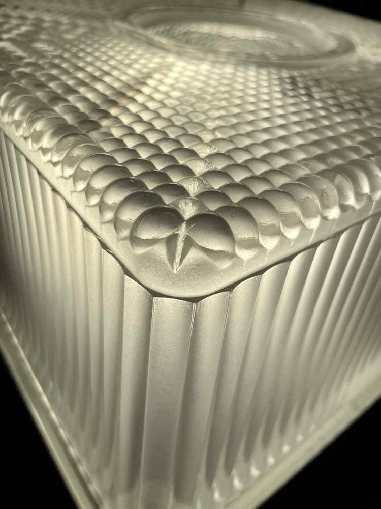 Square ceiling light from Maison Holophane France