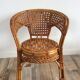 Fauteuil enfant vintage en rotin et cannage osier