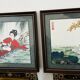 Paires de panneaux muraux chinois Geisha