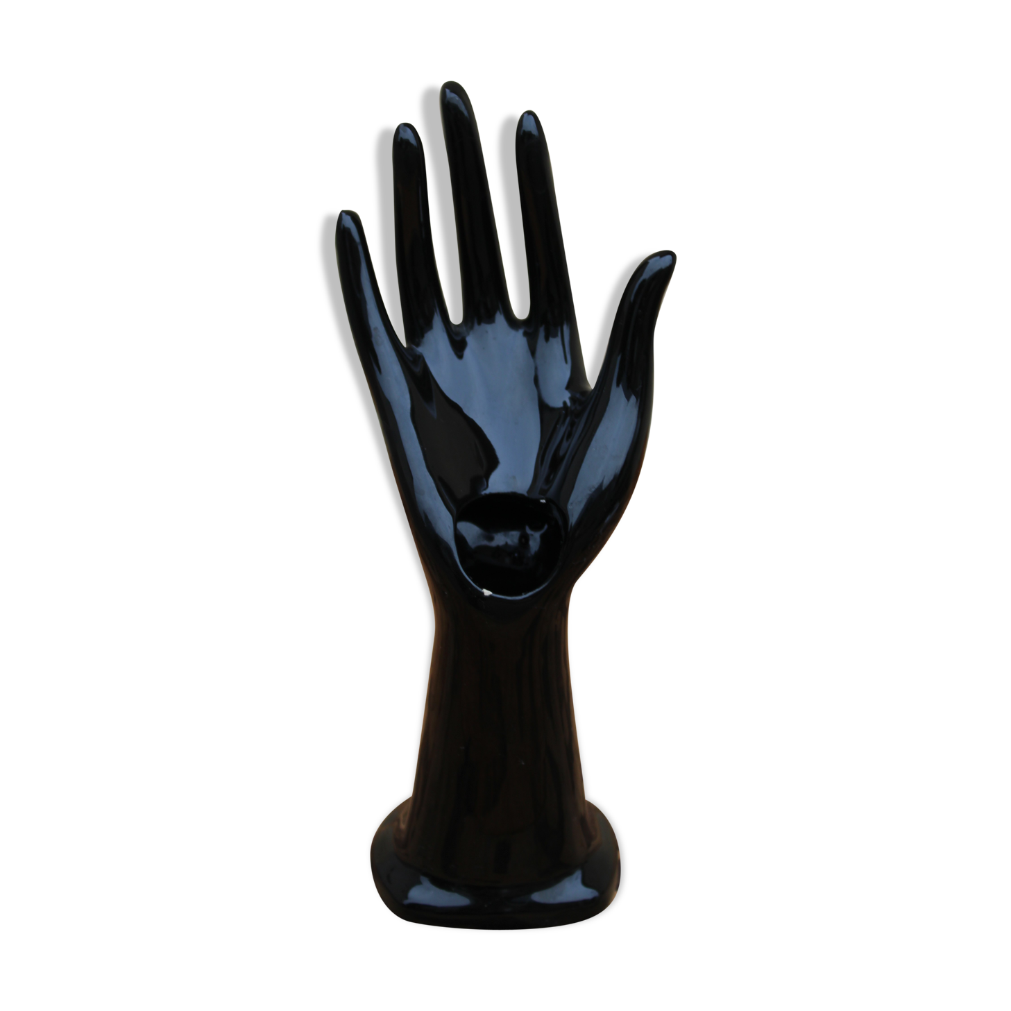 Black ceramic baguier hand