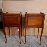 Lots 2 tables de chevet en merisier