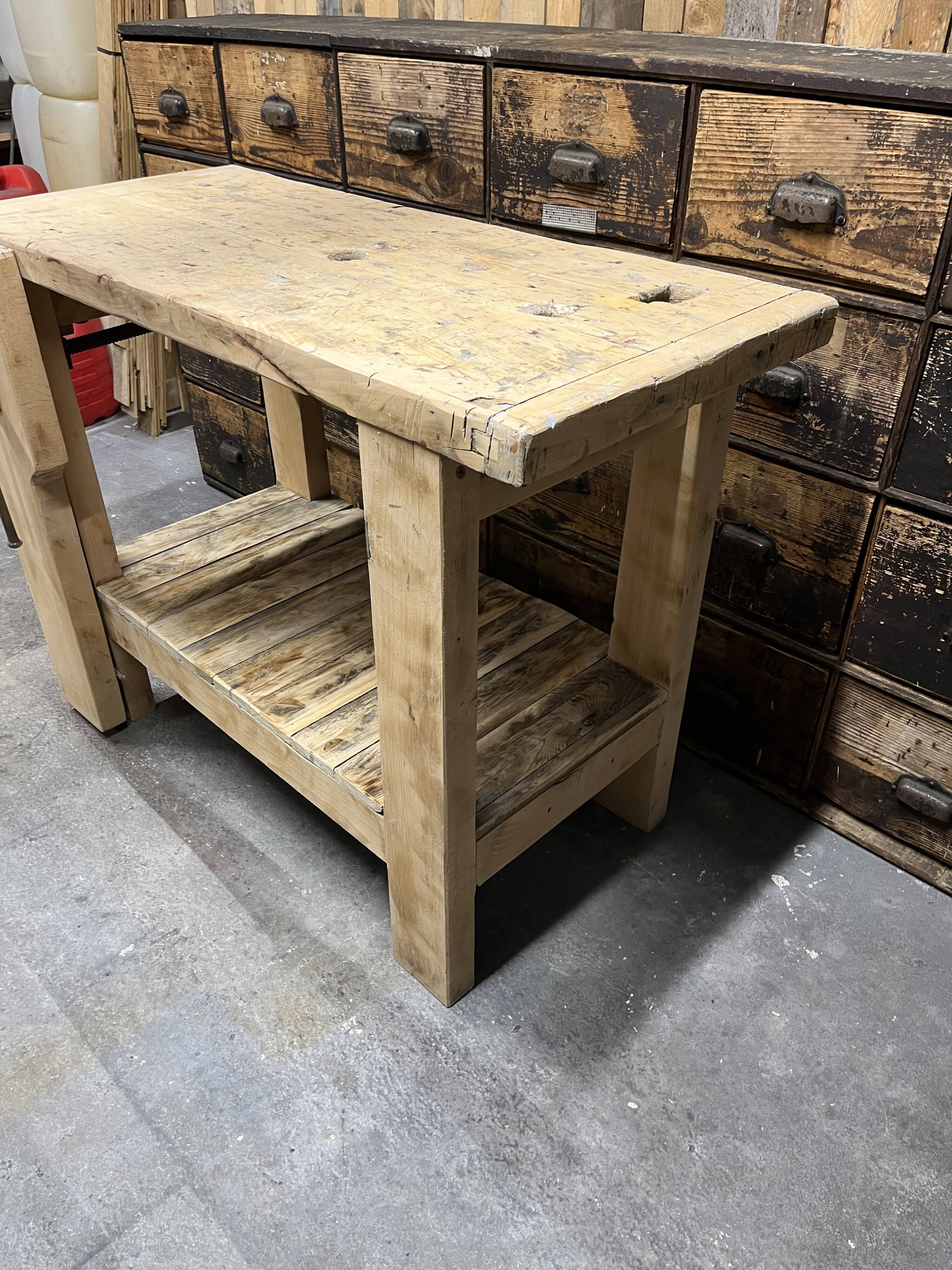 Wooden workbench