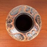 Mid-century modern stoneware mushroom vase by Haico Nitzsche for Søholm, 1960s.