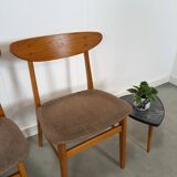Set of 4 Deense teak Farstrup Møbler Model 210 eetkamerstoelen, dining