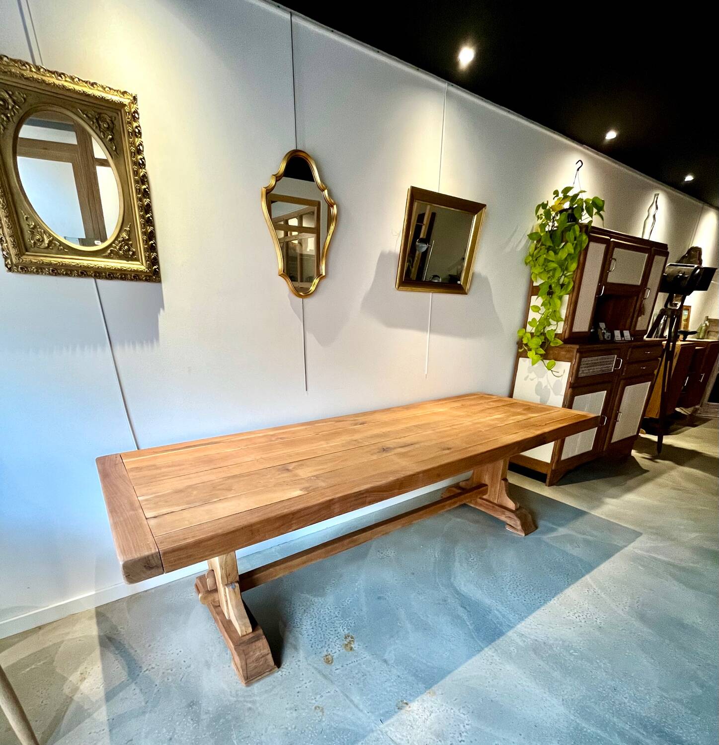 Monastery style farmhouse table