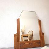 Miroir Vintage Art Déco en Chêne – Années 1920/1930